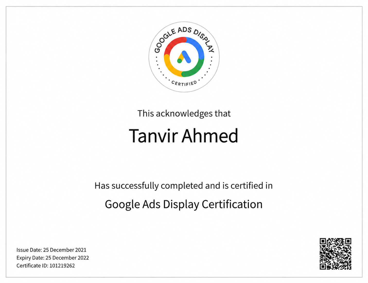 Official Professional Certification 3